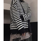 ブラック×ホワイト | 新作 ユニセックス オーバーサイズダメージニット | aimoha men