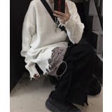 ホワイト | 新作 ユニセックス オーバーサイズダメージニット | aimoha men