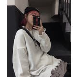 新作 ユニセックス オーバーサイズダメージニット | aimoha men | 詳細画像10