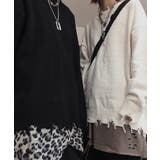 新作 ユニセックス オーバーサイズダメージニット | aimoha men | 詳細画像13