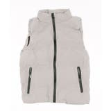 グレー | カジュアルダウンベスト 防寒対策 暖かいスタンドカラー | aimoha men