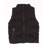 ブラック | カジュアルダウンベスト 防寒対策 暖かいスタンドカラー | aimoha men