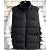 カジュアルダウンベスト 防寒対策 暖かいスタンドカラー | aimoha men | 詳細画像5 