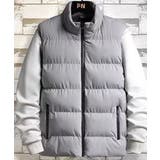 カジュアルダウンベスト 防寒対策 暖かいスタンドカラー | aimoha men | 詳細画像7 