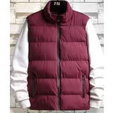 カジュアルダウンベスト 防寒対策 暖かいスタンドカラー | aimoha men | 詳細画像8 