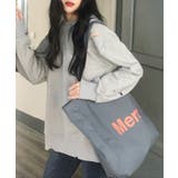 内ポケット付き韓国風ロゴトート トートバッグ | aimoha | 詳細画像4