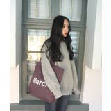 内ポケット付き韓国風ロゴトート トートバッグ | aimoha | 詳細画像10