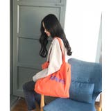 内ポケット付き韓国風ロゴトート トートバッグ | aimoha | 詳細画像13