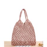 ピンク | 手編みかごバッグ カゴバッグ レディース | aimoha