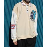 スウェット HOOK アメカジキャラクター刺繍袖切り替えポロスウェット | HOOK | 詳細画像21