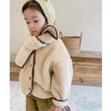 韓国子供服 暖かいボアジャケット+マフラーセット キッズ | aimoha kids | 詳細画像4