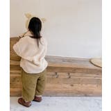 韓国子供服 暖かいボアジャケット+マフラーセット キッズ | aimoha kids | 詳細画像5