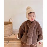 韓国子供服 暖かいボアジャケット+マフラーセット キッズ | aimoha kids | 詳細画像13