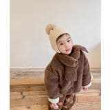 韓国子供服 暖かいボアジャケット+マフラーセット キッズ | aimoha kids | 詳細画像14