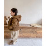 韓国子供服 クマ耳付き 暖かいフード付き中綿ジャケット | aimoha kids | 詳細画像3