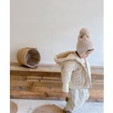 韓国子供服 クマ耳付き 暖かいフード付き中綿ジャケット | aimoha kids | 詳細画像17