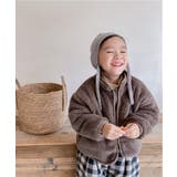 韓国子供服 クマ刺繍暖かいボアジャケット キッズ | aimoha kids | 詳細画像8