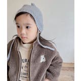 韓国子供服 クマ刺繍暖かいボアジャケット キッズ | aimoha kids | 詳細画像12
