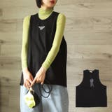 aimohaオリジナル蝶々クラゲ刺繍刺繍バックスリットカットソーベスト | aimoha | 詳細画像1