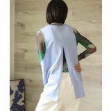 aimohaオリジナル蝶々クラゲ刺繍刺繍バックスリットカットソーベスト | aimoha | 詳細画像3