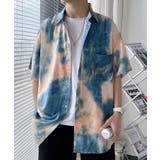 タイダイ柄半そで開襟シャツ Tシャツ 夏服 | aimoha men | 詳細画像9