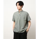 サラサラ立ち襟半袖シャツ オーバーサイズ Tシャツ | aimoha men | 詳細画像15