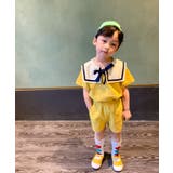 イエロー(セットアップ) | かわいい 兄弟姉妹おそろい セーラーカラーセットアップ | aimoha kids