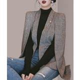 グレー | ケープ風ジャケットコート 韓国ファッション ハイウエスト | aimoha 
