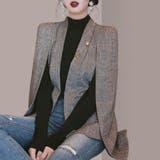ケープ風ジャケットコート 韓国ファッション ハイウエスト | aimoha  | 詳細画像7 