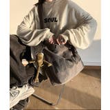 大容量ビッグキャンバストートバッグ（カエル付き）通学 女子 レディース | aimoha  | 詳細画像15 