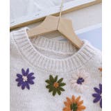 新作 花刺繍ニットセーター 韓国ファッション | aimoha  | 詳細画像6 