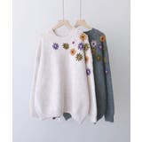 新作 花刺繍ニットセーター 韓国ファッション | aimoha  | 詳細画像10 