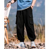 カーゴパンツ アメカジサイドビッグポケット裾絞りカーゴパンツ ジョガーパンツ | HOOK | 詳細画像9