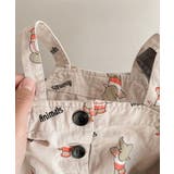 aimoha-KIDS- 可愛い総柄プリントサロペット | aimoha kids | 詳細画像16 