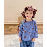 aimoha KIDS レトロ調可愛いドット柄ブラウス | aimoha kids | 詳細画像3