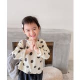 aimoha KIDS レトロ調可愛いドット柄ブラウス | aimoha kids | 詳細画像7