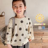 aimoha KIDS レトロ調可愛いドット柄ブラウス | aimoha kids | 詳細画像1