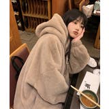 新作 フワフワボアフード付きボアジャケット 韓国ファッション | aimoha  | 詳細画像2 