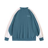 在庫限り 袖配色切り替えスウェット 韓国ファッション | HOOK | 詳細画像2 