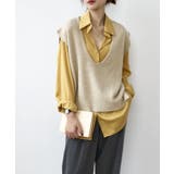 新作 Vネックオーバーベスト 韓国ファッション | aimoha | 詳細画像3