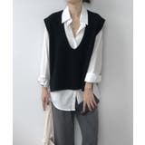 新作 Vネックオーバーベスト 韓国ファッション | aimoha | 詳細画像8