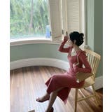 Jasmine 新作 肩リボンハートネックタイトニットロングワンピース | aimoha  | 詳細画像27 