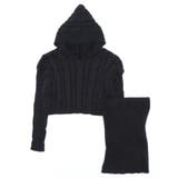 ニットパーカートップス&ニットミニスカートセットアップ 韓国ファッション | aimoha | 詳細画像44