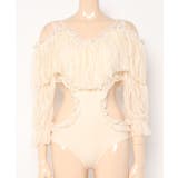 長袖フリルスイムウェア 【Jasmine】韓国ファッション ワンピース | aimoha  | 詳細画像27 