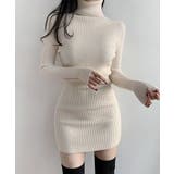 Jasmine Grandiflorum 新作タートルネックニットミニ丈ワンピース | aimoha | 詳細画像13