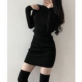 Jasmine Grandiflorum 新作タートルネックニットミニ丈ワンピース | aimoha | 詳細画像7