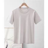 グレー | シンプルコットンTシャツ【Cotton100％】 tシャツ レディース | aimoha 