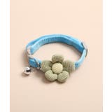 ブルー | ペット用フラワー首輪ネックレスアクセサリー | aimoha 