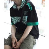 HOOK  original レーシング風ブロックチェック切り替え半袖ハーフジッ… | HOOK | 詳細画像9 