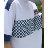 HOOK  original レーシング風ブロックチェック切り替え半袖ハーフジッ… | HOOK | 詳細画像16 